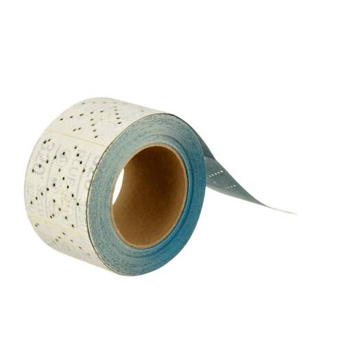 Hookit Sandpaper - 13 Yard x 2-3/4"; 320 Grit; Blue; 4 Rolls Per Case - 36195