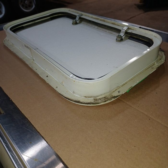 Used Young Farts RV Parts Radius Cornered Cargo Door 20 5/8″ X 11.5″ X 1 7/8″