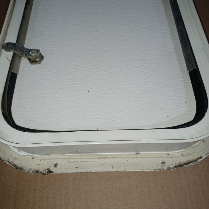 Used Young Farts RV Parts Radius Cornered Cargo Door 20 5/8″ X 11.5″ X 1 7/8″