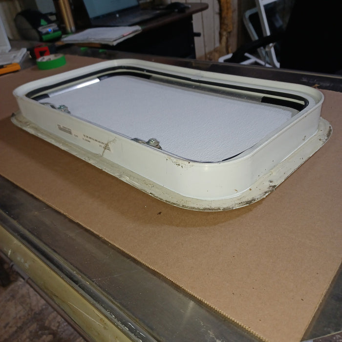 Used Young Farts RV Parts Radius Cornered Cargo Door 20 5/8″ X 11.5″ X 1 7/8″