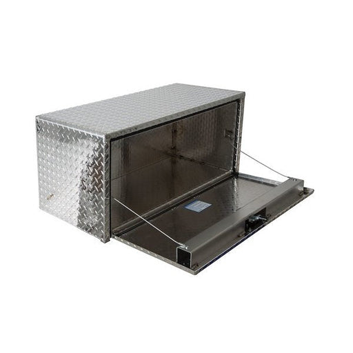 14x16x24 Inch Diamond Tread Aluminum Underbody Truck Box w/T - Handle Compression Latch - Young Farts RV Parts