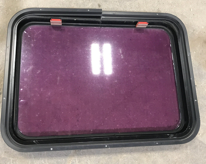 Used Black Radius Emergency Opening Window : 30 3/4" W x 22 1/2" H x 2" D