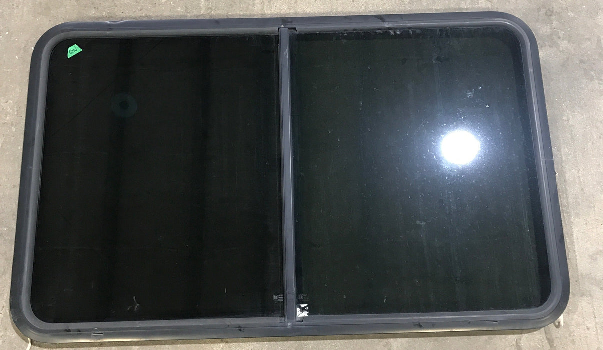 Used Black Radius Opening Window : 47 5/8" W x 28 1/2" H x 1 7/8" D
