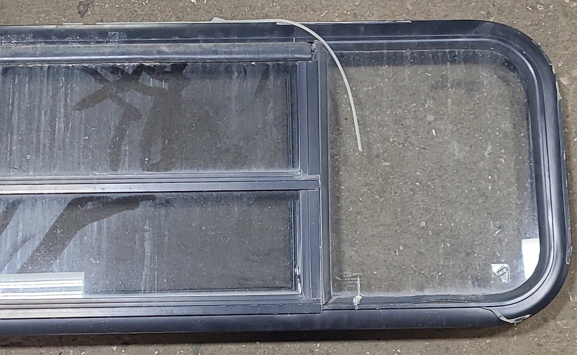 Black Radius Opening Window : 47 1/2" W X 14 3/4" H X 2" D