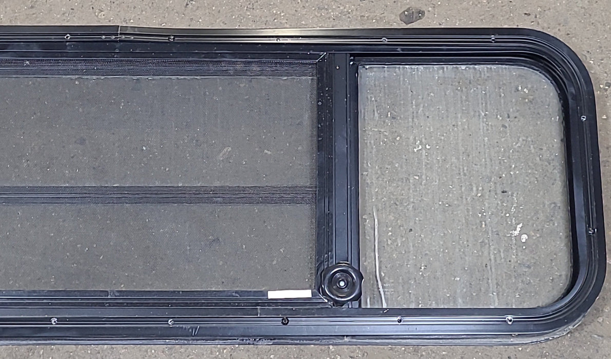Black Radius Opening Window : 47 1/2" W X 14 3/4" H X 2" D
