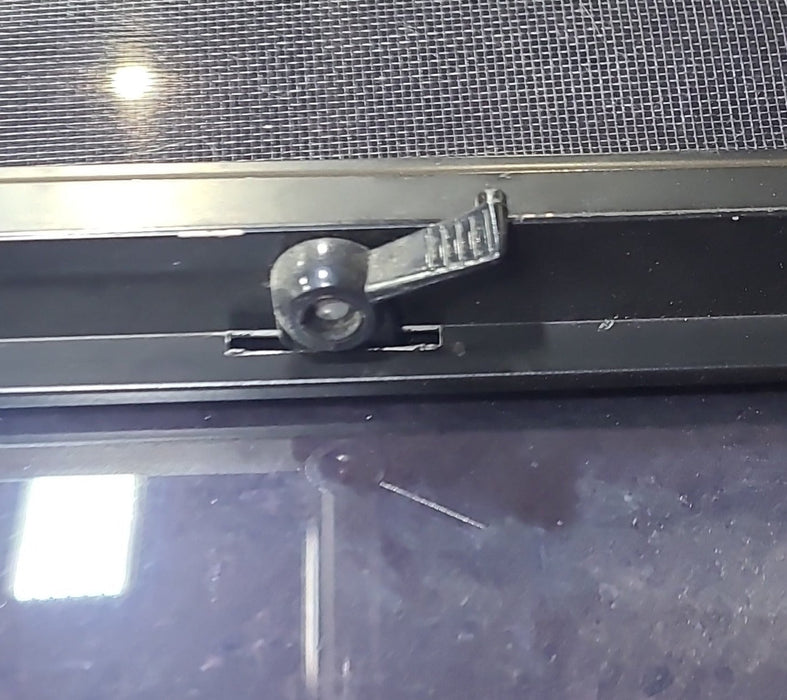 Used Black Radius Opening Window : 48 1/2" W x 35 3/4" H x 1 3/4" D