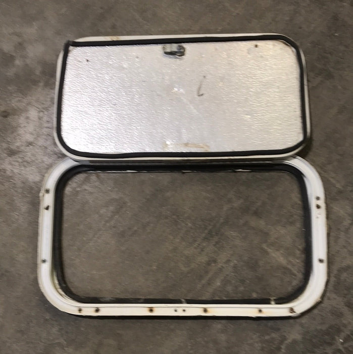 Used Radius Cargo / compartment Door 19 3/4" W x 10 7/8" L x 1/2" D