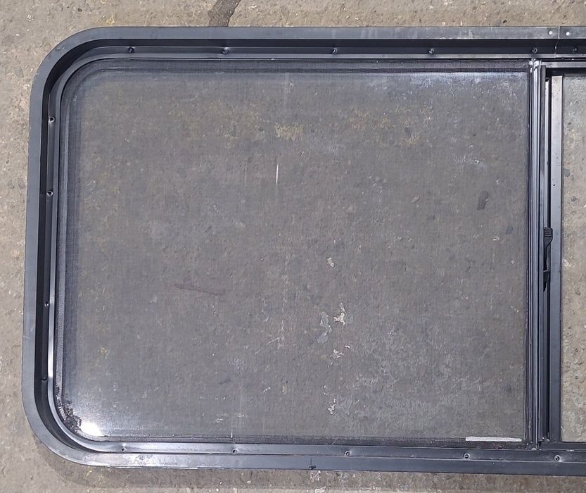 Used Black Radius Opening Window : 54 1/4" W x 21 3/4" H x 1 7/8" D