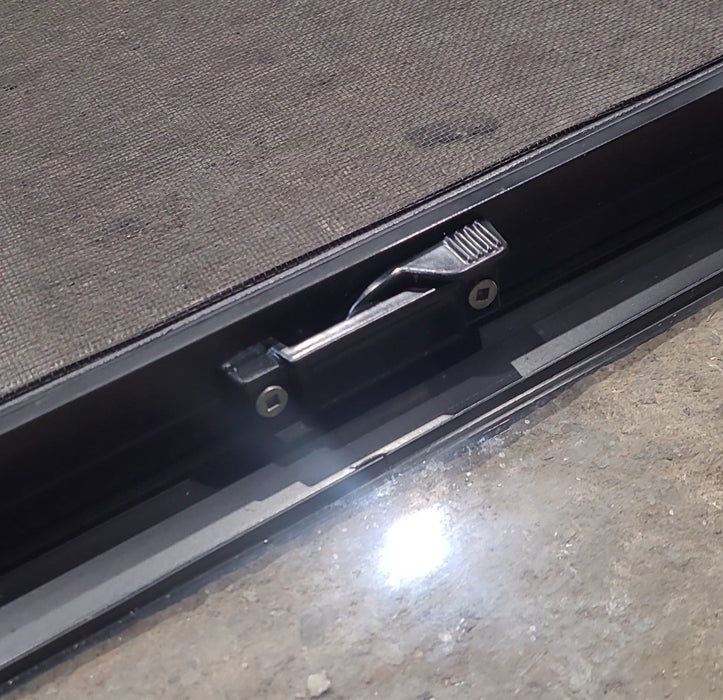 Used Black Radius Opening Window : 54 1/4" W x 21 3/4" H x 1 7/8" D