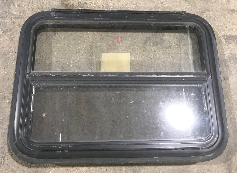 Used Black Radius Emergency Opening Window : 29 1/2" W X 21 1/2" H X 2" D