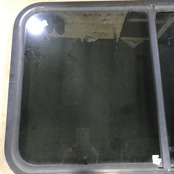 Used Black Radius Opening Window : 35.5" X 21.5" X 1.5"