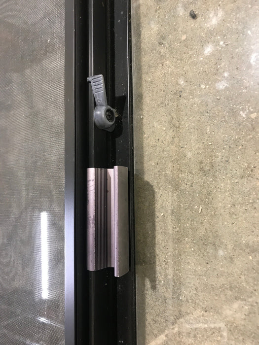 Used Black Radius Opening Window : 60 1/4" W x 21 3/4" H x 1 7/8" D