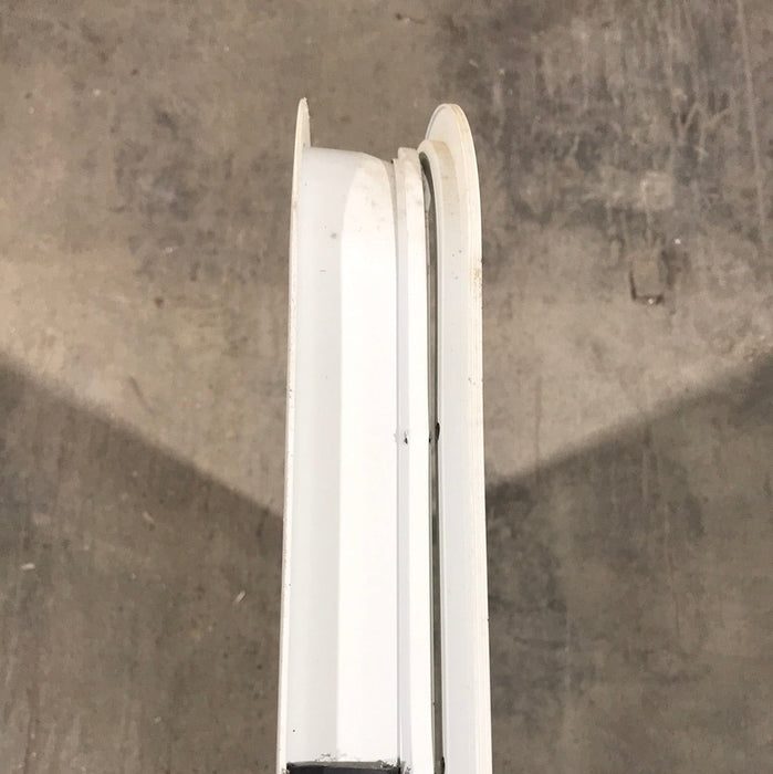 Used White Radius Opening Window : 45 1/4" W x 21 1/2" H x 2" D