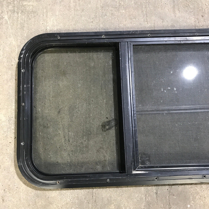 Used Black Radius Opening Window : 59.75" x 17.75" x 2"