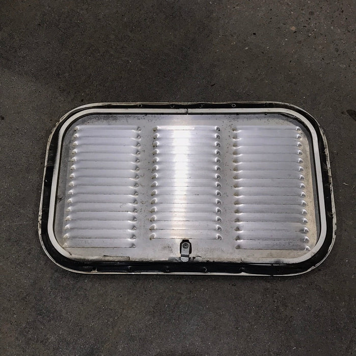 Used Retro NORCOLD 616009/ DOMETIC (P/N UNKNOWN for RM2214R) - Off White Vent Door with Silver Trim