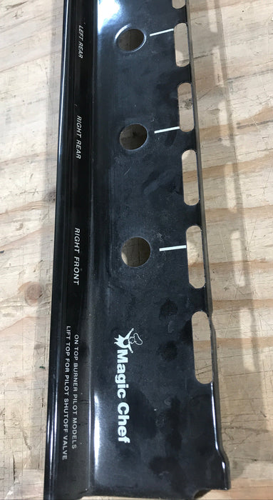 Used Magic Chef Oven Manifold Panel, Black - 2616F05490