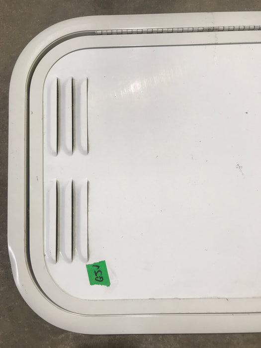 Used Radius Cornered Propane / Battery Cargo Door 13 3/4" x 24" x 1"D