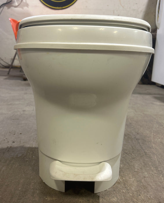Used Thetford Toilet, High Profile, Foot Flush, Off White - Aqua-Magic V , 31652