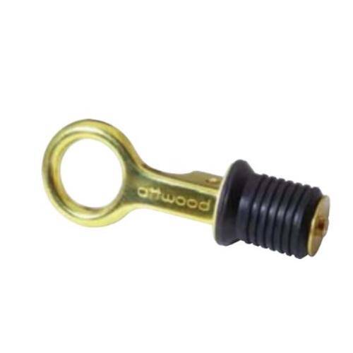 Attwood Marine Boat Drain Plug - Snap-Handle Plug - Without Chain - 1" Diam; Brass - 7524A7