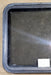 Used Black Radius Emergency Opening Window : 29 1/4" W x 25 1/4" H x 1 7/8" D - Young Farts RV Parts