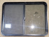 Used Black Radius Opening Window : 45 1/4" W x 34 1/2" H x 1 7/8" D - Young Farts RV Parts