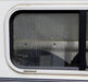 Used Square Storage/ Teardrop Trailer Entry Door 46 5/8" W x 43 7/8" H - Young Farts RV Parts