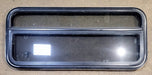 Used Black Radius Opening Window : 41 1/4" W x 17 1/4" H x 1 1/8" D - Young Farts RV Parts