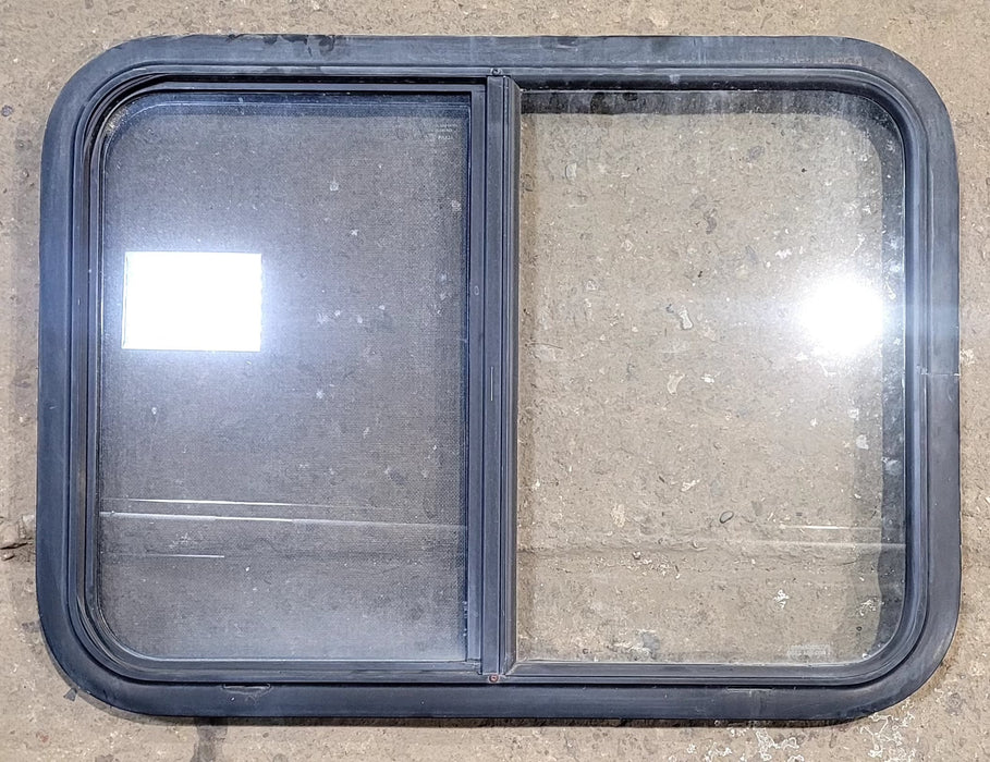 Used Black Radius Opening Window : 29 1/4" W x 21 1/4" H x 1 1/4" D