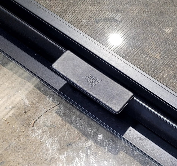 Used Black Radius Opening Window : 29 1/4" W x 21 1/4" H x 1 1/4" D - Young Farts RV Parts