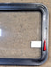 Used Black Radius Emergency Opening Window : 29 1/2" W x 21 1/2" H x 1 1/8" D - Young Farts RV Parts