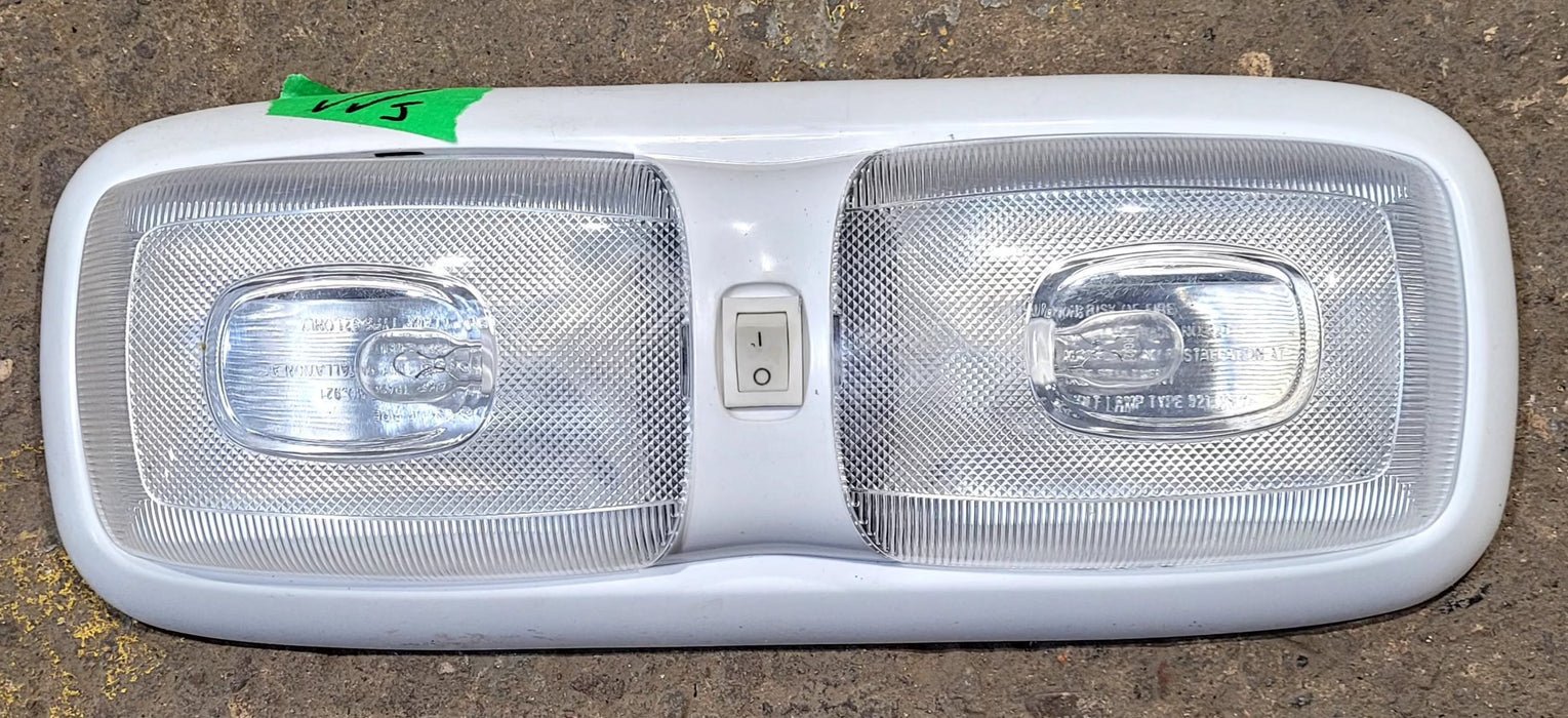 Used Light Fixture *DOUBLE* Off- White - Young Farts RV Parts
