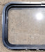 Used Black Radius Non Opening Window : 25" W x 16 3/4" H x 1 5/8" D - Young Farts RV Parts