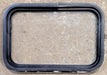 Used Black Radius Non Opening Window : 25" W x 16 3/4" H x 1 5/8" D - Young Farts RV Parts