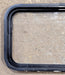 Used Black Radius Non Opening Window : 25" W x 16 3/4" H x 1 5/8" D - Young Farts RV Parts