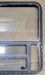 Used Black Radius Opening Window : 36 1/2" W x 37 1/2" H x 1 5/8" D - Young Farts RV Parts