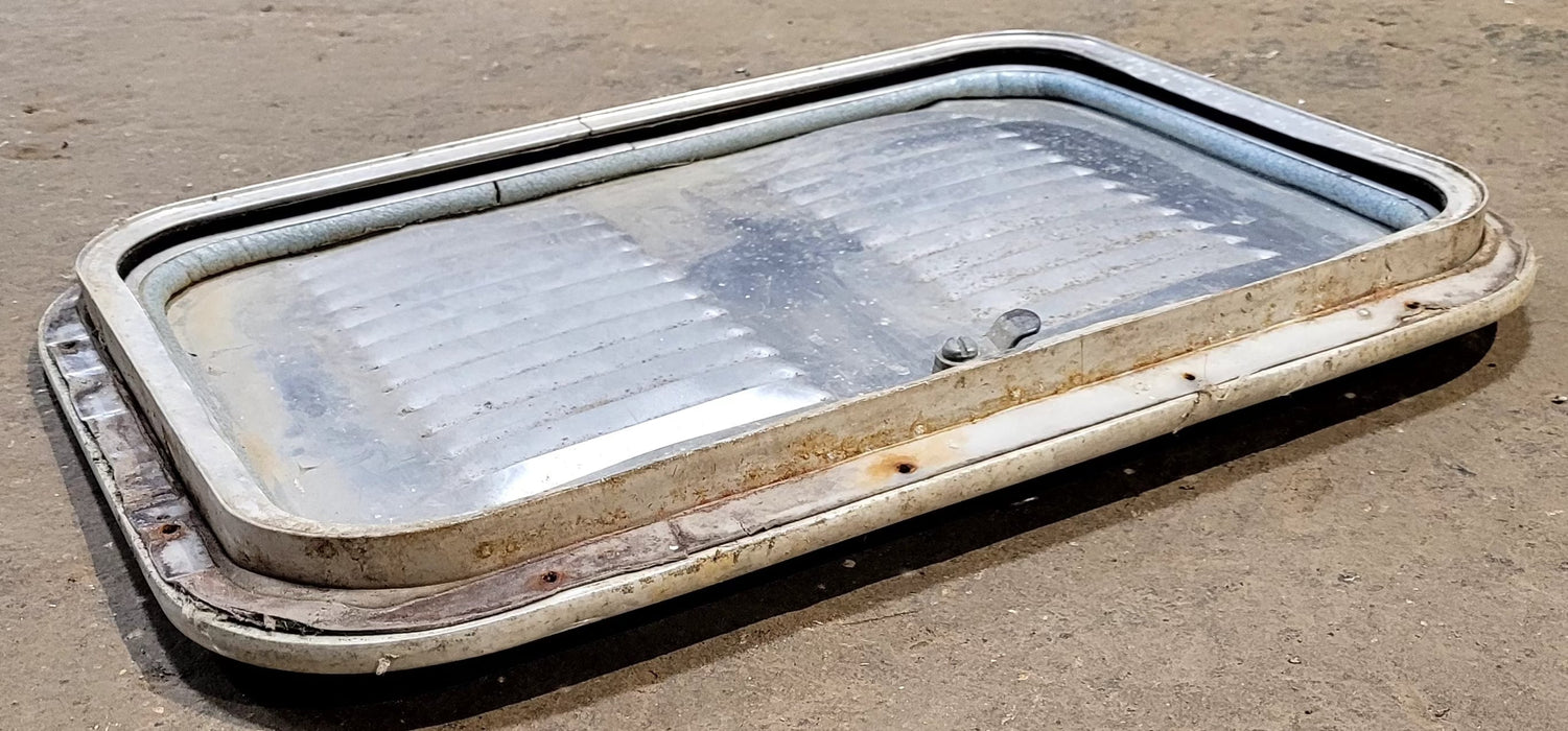 Used Radius Cornered Cargo/ Battery Box Door 18 7/8" x 12 7/8" x 3/4" D - Young Farts RV Parts