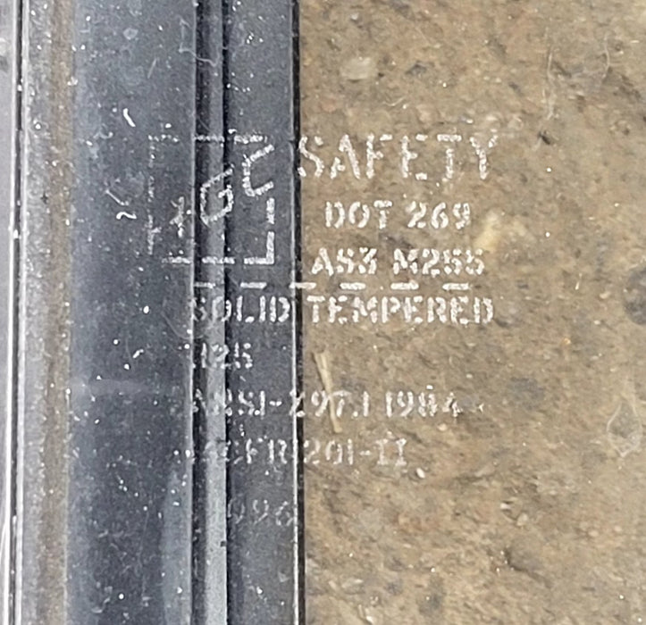 Used Black Radius Opening Window : 29 3/4" W x 19 3/4" H x 1 7/8" D - Young Farts RV Parts