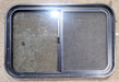 Used Black Radius Opening Window : 29 3/4" W x 19 3/4" H x 1 7/8" D - Young Farts RV Parts
