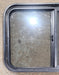 Used Black Radius Opening Window : 29 3/4" W x 19 3/4" H x 1 7/8" D - Young Farts RV Parts