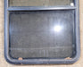 Used Black Radius Opening Window : 25 3/4" W x 41 3/4" H x 1 7/8" D - Young Farts RV Parts