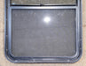 Used Black Radius Opening Window : 25 3/4" W x 41 3/4" H x 1 7/8" D - Young Farts RV Parts