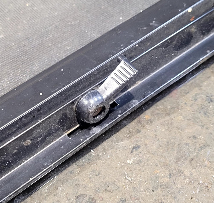 Used Black Radius Opening Window : 25 3/4" W x 41 3/4" H x 1 7/8" D - Young Farts RV Parts