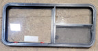 Used Black Radius Emergency Opening Window : 47 1/2" W x 21 1/4" H x 1 3/4" D - Young Farts RV Parts