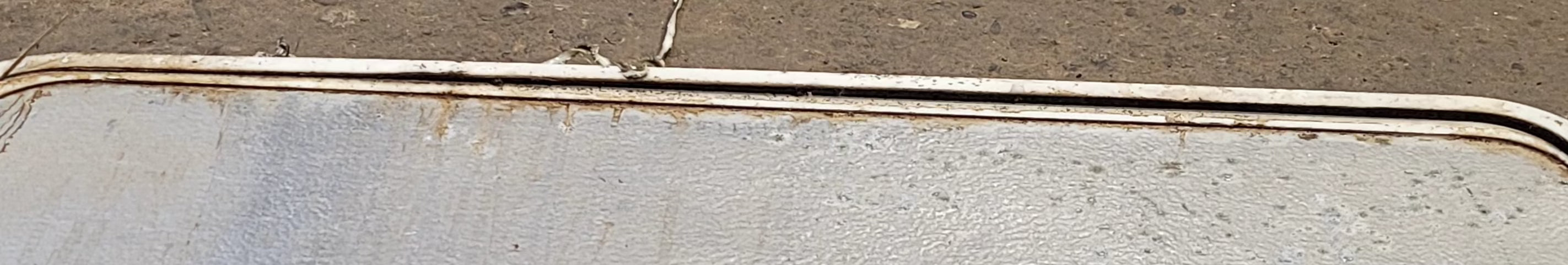 Used Radius Cornered Cargo Door 29 7/8" x 25 7/8" x 1/2"D - Young Farts RV Parts