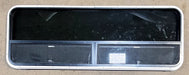 Used Black Radius Opening Window : 57 1/2" W x 20 1/4" H x 1" D - Young Farts RV Parts