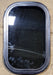 Used Black Radius Non Opening Window : 11 1/4" W x 18 1/4" H x 1" D - Young Farts RV Parts