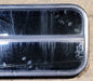 Used Slanted Black Radius Opening Window : 35 1/2" W x 14 3/4" H x 1 1/8" D - Young Farts RV Parts