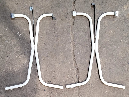 Used RV Folding Table Leg Set 27 3/4" H- OFF WHITE COLOR - Young Farts RV Parts