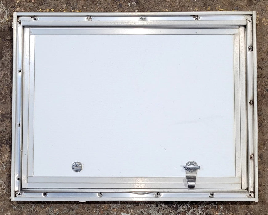 Used Square Cornered Cargo Door 18 1/4" x 13 3/4" x 3/4" D - Young Farts RV Parts