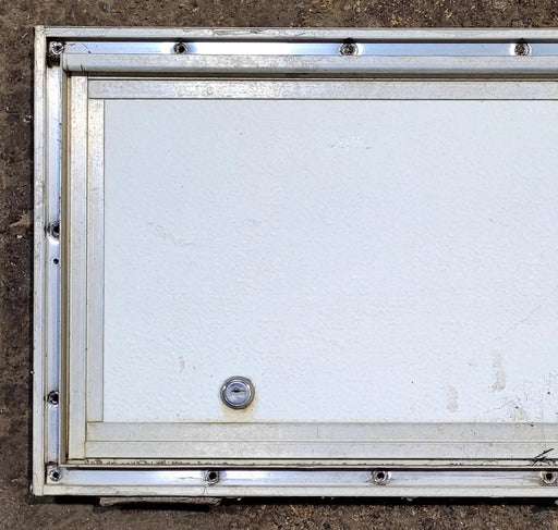 Used Square Cornered Cargo Door 24" x 10 1/2" x 3/4" D - Young Farts RV Parts